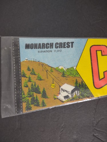 Vtg Continental Divide Monarch Pass (Quest) Salida, CO Souvenir Pennants NEW - Picture 3 of 7