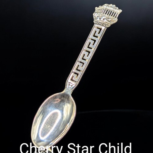 Sterling 925 silver spoon featuring Athens embossed - Picture 1 of 8