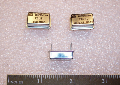 QTY (4) ECLB1-108MHz CONNOR-WINFIELD 10K 100K ECL 5V OSCILLATORS 108.000M