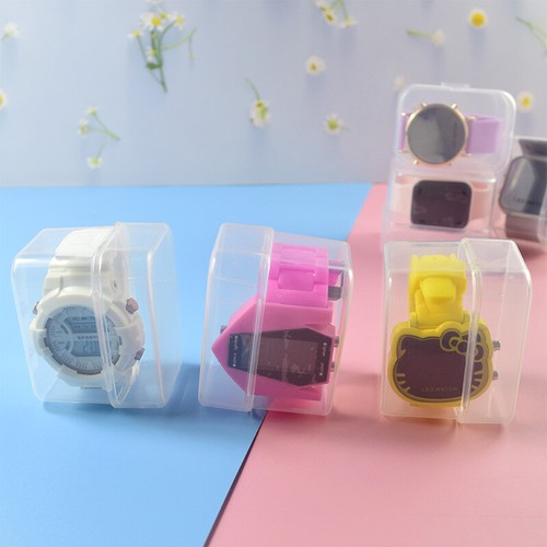 Clear Box Plastic Watch Storage Holder Case Portable Smart Watch Protective Box