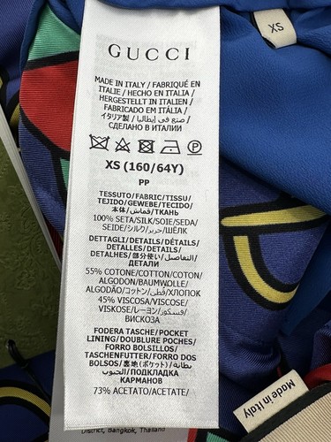 Neu Luxury Original GUCCI Seide Hose Damen  - 743009- Große-XS - Picture 13 of 20