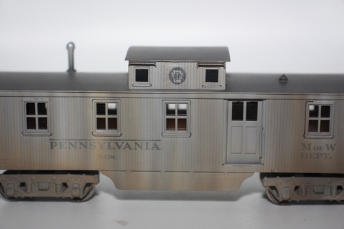 Scala HO Ottone PRO Personalizzato Hobbies PRR MoW Caboose - Grigio RARO - Foto 3 di 19