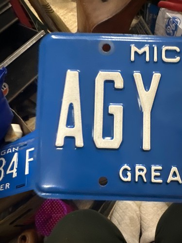 2000s Michigan License Plate AGY 2873 Great Lakes - Picture 2 of 14