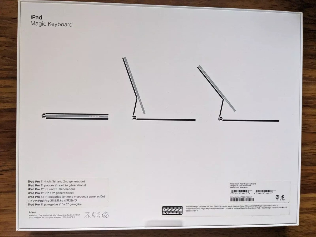 Apple MXQT2LL/A Magic Keyboard for iPad Pro 11-inch (1st and Apple MXQT2LL/A Magic Keyboard for iPad Pro 11-inch (1st and
