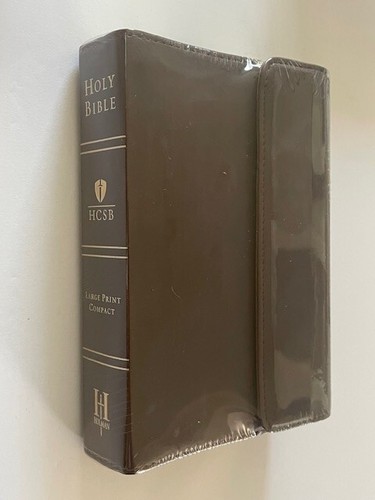 Holman HCSB Large Print Compact Bible Chocolate Leathertouch - Unopened in box! - Imagen 4 de 11