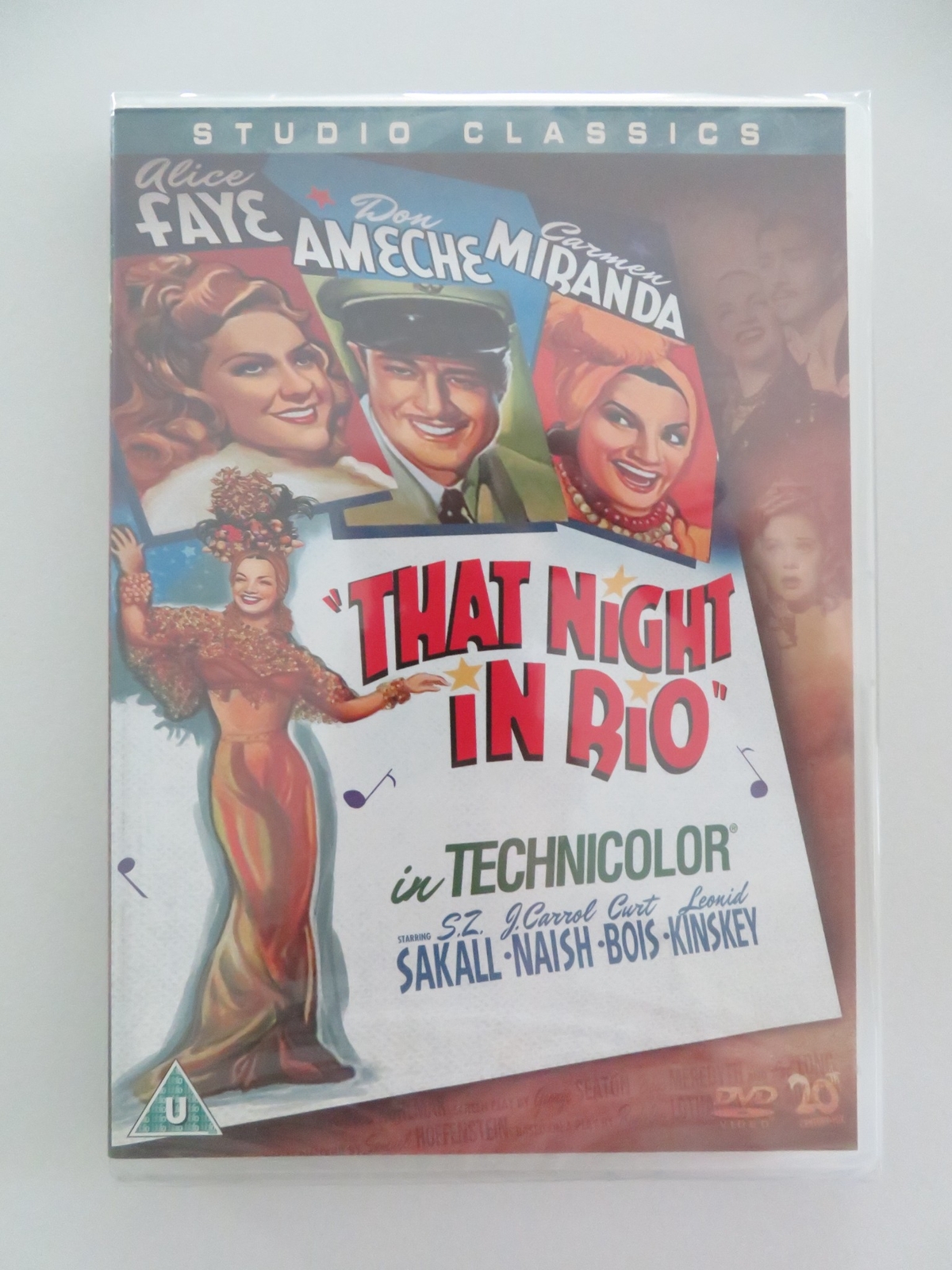 THAT NIGHT IN RIO - B (DVD) ALICE FAYE DON AMECHE CARMEN MIRANDA 1941 REGION 2