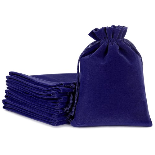 Velvet Drawstring Pouch Jewelry Baggie Ring Party Wedding Gift Bag Set USA STOCK - Picture 7 of 8