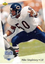 1993 Upper Deck NFL Experience Mike Singletary #27 NM/MT CHICAGO BEARS SHARP