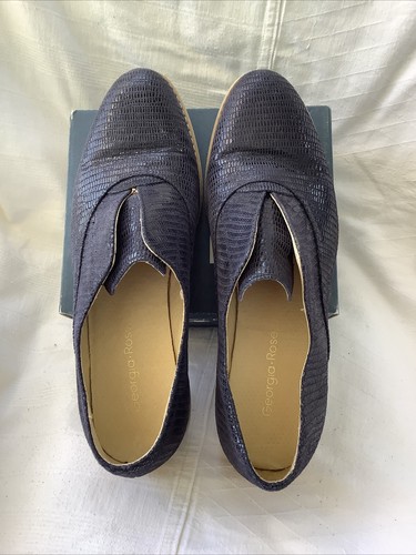Zapatillas de running Georgia Rosa Mokssins, talla 6/39, azul oscuro negro, elásticas ligeras - Imagen 11 de 16