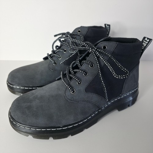 Dr Martens Unisex BONNY II Grey Suede Casual Lace-Up Ankle Boot - UK Size 9