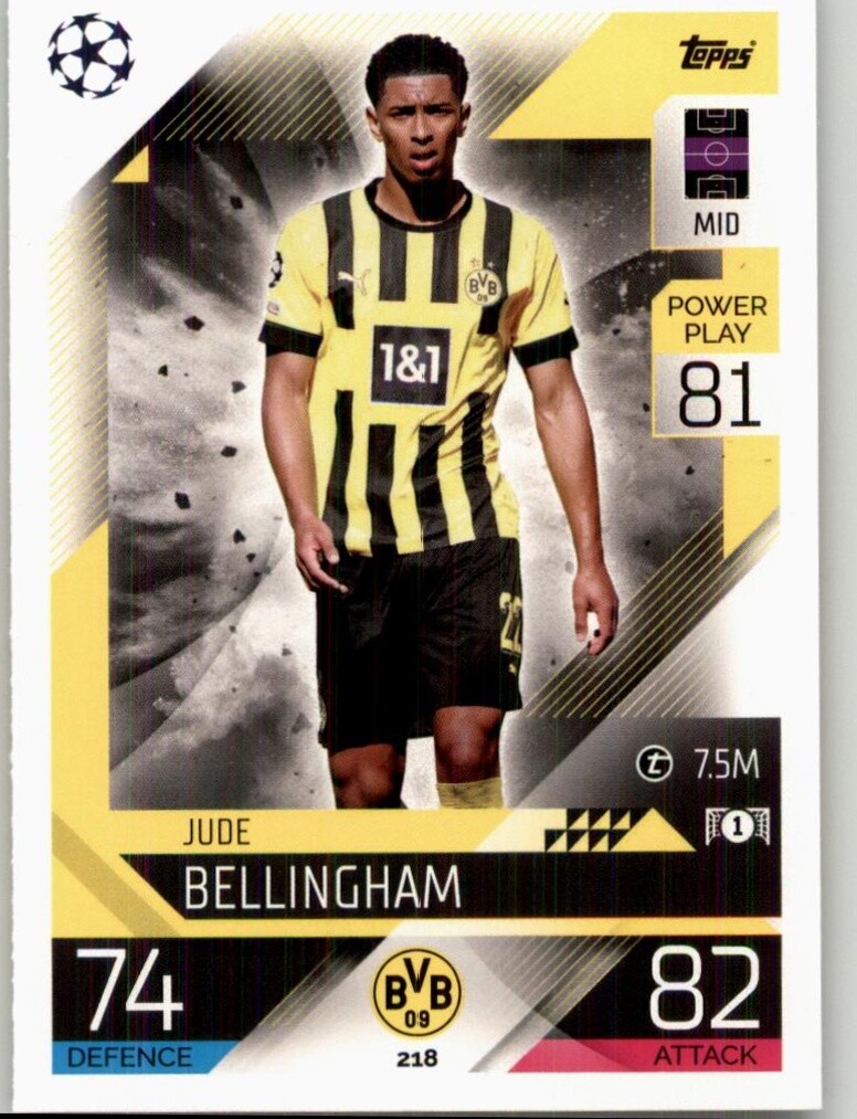 TOPPS サッカーカード MUSEUM COLLECTION JUDE BELLINGHAM BORUSSIA DORTMUND #54 送料無料 中古 IT1 2022-23 Topps Match Attax UEFA Club Competitions - Jude