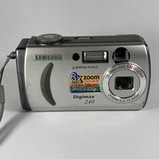 Samsung Digimax 240 2.0MP Compact Digital Camera Silver For Repair