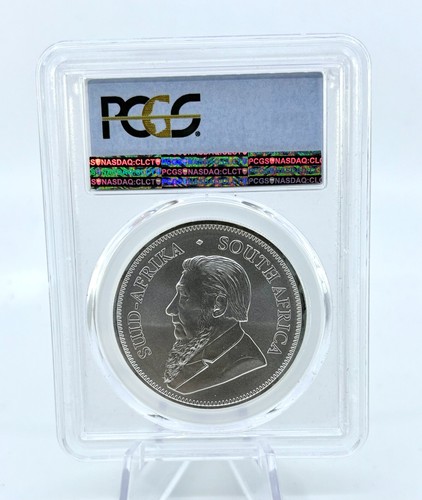 2018 PCGS MS70 First Day Issue South Africa Krugerrand 1oz Silver 1 Rand Coin - Picture 2 of 2