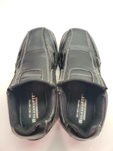 Kids Sketchers Black Shoes Relaxed Fit Memory Foam Size 3 - Picture 4 of 7