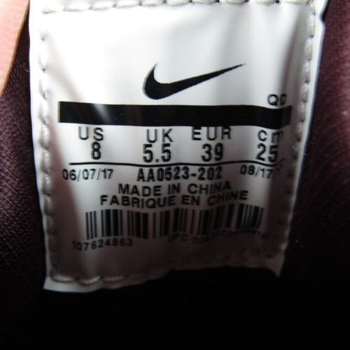 NIKE Air Huarache Run Premium TXT Metallic Shoes AA0523-202 Women's Size 8 Red - Picture 9 of 11