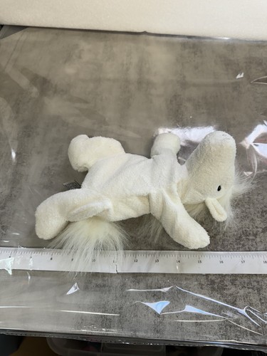 "Bolso de peluche para animales de peluche Aurora World blanco caballo pony de 4""" - Imagen 4 de 4