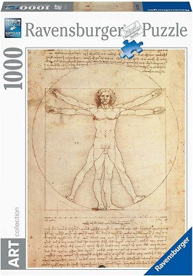 NEW Ravensburger - Leonardo da Vinci Uomo Vitruviano 1000 piece Jigsaw Puzzle