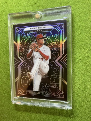 Shohei Ohtani SILVER PRIZM OBSIDIAN REFRACTOR CARD 2022 SHOHEI OHTANI Angels - Picture 8 of 24