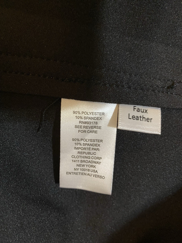 NWT TAHARI Women Notched Open Belted Faux Leather Suede Trench Coat Size M Black - Picture 19 of 20