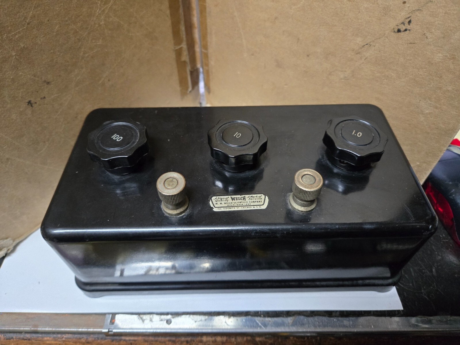 Welch Scientific Decade Resistance Box 1–999 Ω Tested Working
