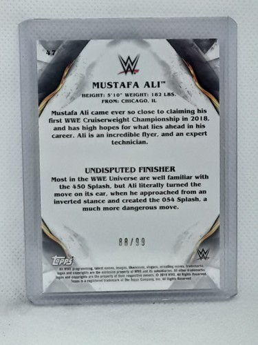 Mustafa Ali 2019 Topps WWE Undisputed - (88/99) Orange - Pro Wrestling - Picture 2 of 2