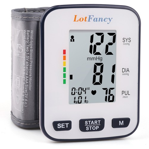 Automatic Wrist Blood Pressure Monitor BP Cuff Heart Rate Tester Meter Machine - Picture 27 of 33