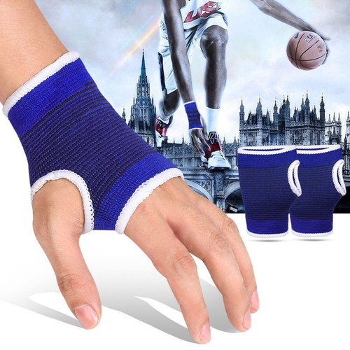 Pair Support Wrist Gloves Hand Palm Gear Protector Elastic Brace Gym Sports - Picture 9 of 10