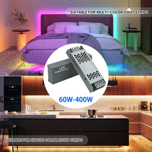 DC 12V 24V LED Transformador Fuente de alimentación conmutada Tira LED Transformador 60W-400W - Imagen 3 de 34