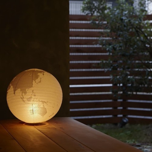 Lámpara de pie Paper Moon Shigeru Uchida pantalla Washi Akari 100V con cable Japandi - Imagen 8 de 20