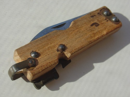 Vintage WWII WW2 Japanese Field Pocket Knife Can Bottle Opener Japan Tool