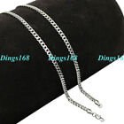 Miami Cuban Link Chain Necklace L062 18K White Gold Plated Gp Tarnish-Resist 4mm