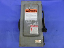 SQUARE D DISCONNECT SWITCH H362AWC 60A 600V 3P 3PH FUSIBLE 1 YEAR WARRANTY