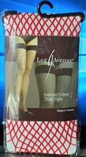 Leg Avenue Style 9036 Red Industrial Fishnet Thigh Highs OSFM 90-160 lb.