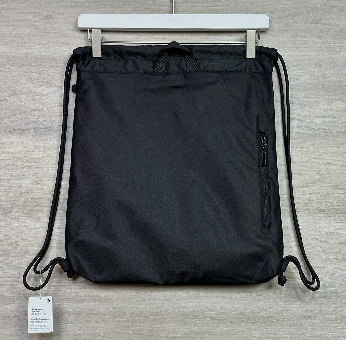 Lululemon Lightweight Gym Sack One Size Black Graphite Black 13 Liter LU9DPAS_075528_1 main image 3