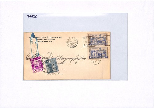 USA/PERU 1946 Mixed Franking *AIR MAIL TEST* Cover *VIA PANAGRA* YV425 - Picture 9 of 12