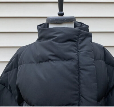 $455 THEORY *OFFSET PUFFER*Down Jacket 90% Down Coat Jacket