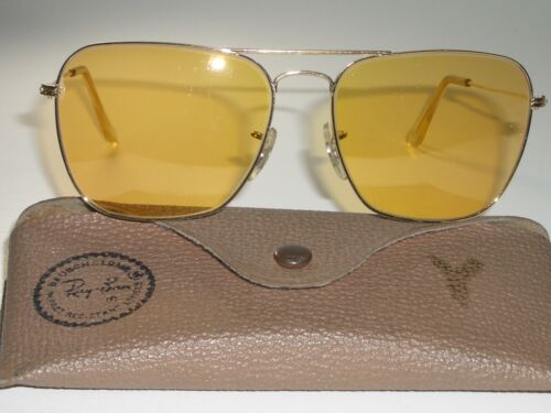 GAFAS DE SOL AVIADOR CARAVANA TODO CLIMA B&L RAY BAN AMBERMATIC AÑOS 60 VINTAGE - Imagen 3 de 10