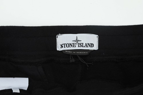 Stone Island Men's Black Cotton Sweatpants Jogger Pants Sz L - Picture 4 of 11
