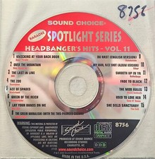 SC8756 HEADBANGER'S HITS SOUND CHOICE KARAOKE CDG