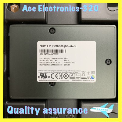 Samsung PM983 2.5'' 960GB 3.84TB 1.92TB 7.68TB SATA III TLC SSD (PCI-E Gen3) LOT