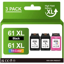 61XL Black Color Ink replacement for HP 61XL ENVY 4500 4501 5530 5531 5535 Lot