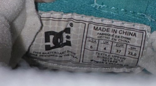 DC Villains TX Women’s Shoes US Size 6 Pink And Turquoise Plaid Slip-Ons W/ Box - Picture 11 of 14