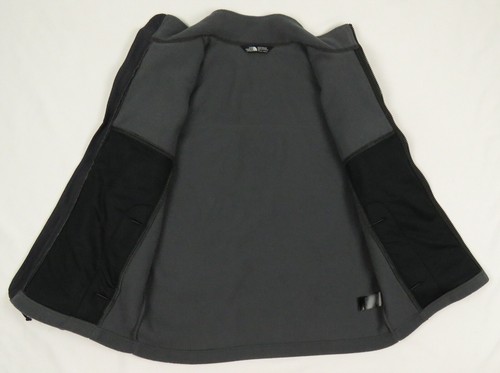 The North Face TNF Denali Fleece Mens Full Zip Gray Black Coat Jacket S - Picture 4 of 8