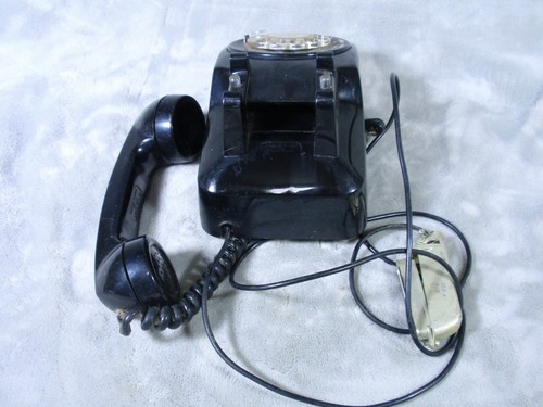 Bell South Telephone Rotary BLACK Table Phone Not Tested Stamped 4-69 1969? VTG - Picture 5 of 9
