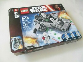 LEGO 75100 Star Wars First Order Snowspeeder Incomplete Set Age 8-14 **AS IS**