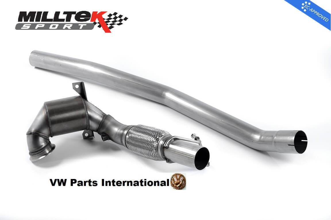 Volkswagen Golf MK7 GTi (including GTi Performance Pack, Clubsport & Clubsport S models) 2013-2016 Large Bore Downpipe and Hi-Flow Sports Cat Exhaust - Fits with Milltek System - SSXVW283 Volkswagen Golf MK7 GTi (including GTi Performance Pack, Clubsport & Clubsport S models) 2013-2016 Large Bore Downpipe and Hi-Flow Sports Cat Exhaust - Fits with Milltek System - SSXVW283