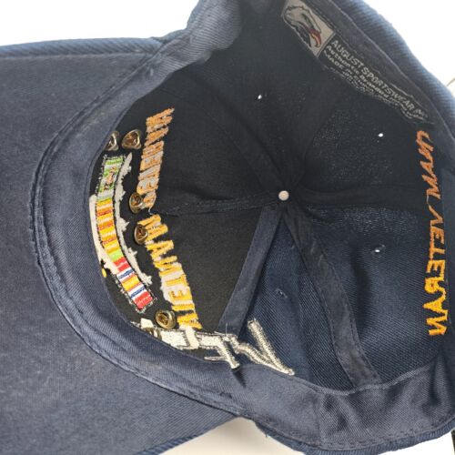 Vietnam Veteran Navy Blue Hat Veteran on side with Pins see pics - Picture 9 of 9