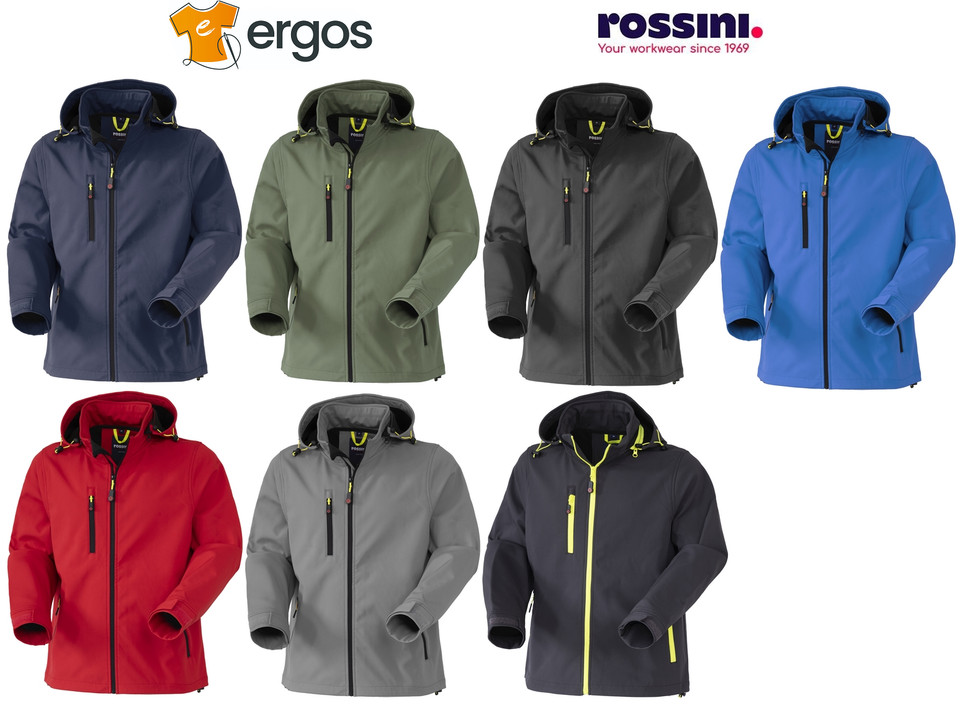 ROSSINI Giubbotto Softshell R BOOST Cappuccio Impermeabile Invernale Uomo HH648