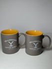 Yellowstone DUTTON RANCH Mug Coffee Tea 11.5oz BPA Free Gray Yellow NEW Pair