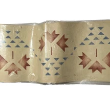 Vintage Gail Grisi Primitive Flower Pot Stencil Kit Pre-Cut 22 X 6.5 Inches NEW